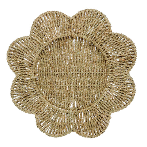 Lugar americano de sisal - Flor Ø32CM | WOLFF