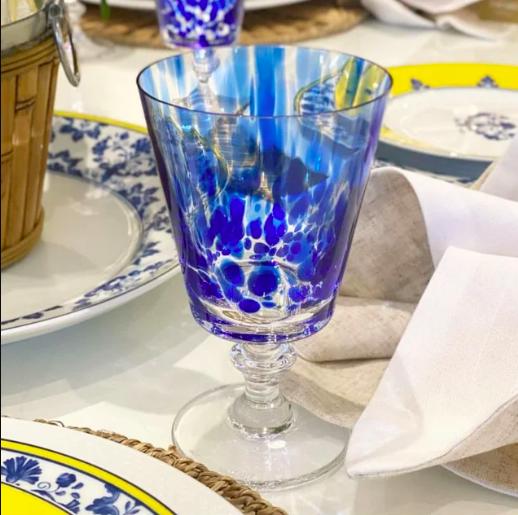Taça de Cristal Mozart Vetro Colors | Azul