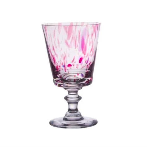 Taça de Cristal Mozart Murano Colors | Rosa