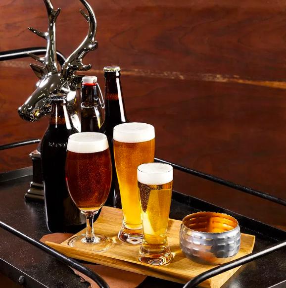 CJ. 06 COPOS DE CERVEJA EM CRISTAL 300ML | STRAUSS