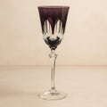 TAÇA DE CRISTAL LAPIDADA P/ VINHO TINTO AMETISTA | MOZART