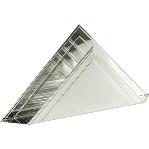 PORTA GUARDANAPO TRIANGULAR | PRATA