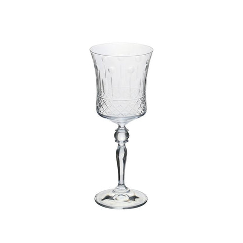 TAÇA EM CRISTAL LAPIDADO