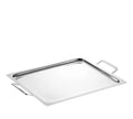 Bandeja Grande Cascia retangular em aço inox | Riva