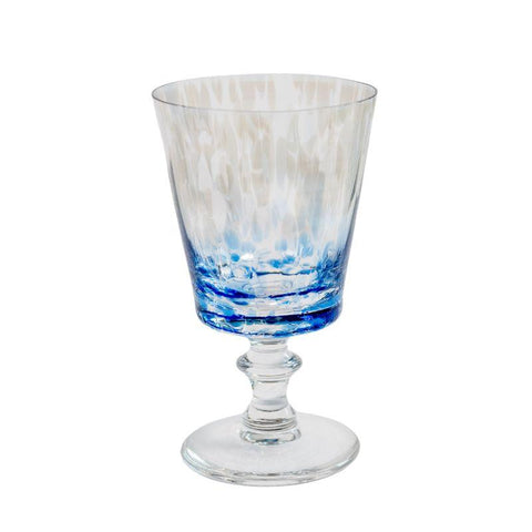 Taça de Cristal Mozart Murano Colors | Azul Claro