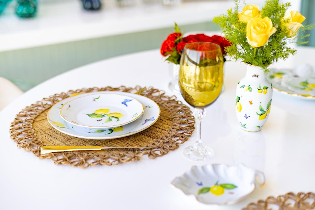PRATO SOBREMESA PORCELANA | POSITANO