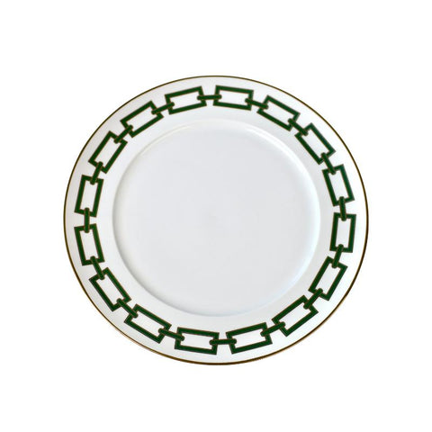 PRATO SOBREMESA EM PORCELANA  (DETALHES EM OURO 24K) | ELOS