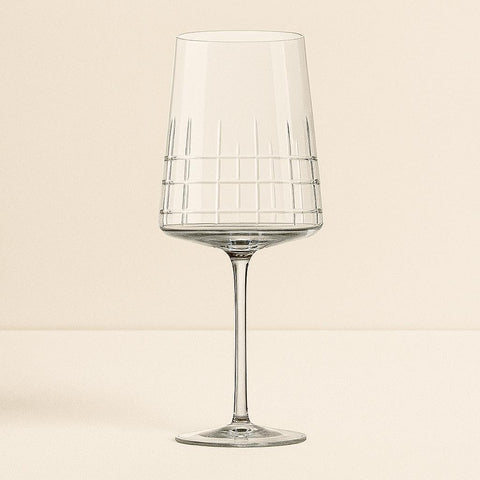 CJ. 06  TAÇAS DE CRISTAL LAPIDADO AMAITÉ DELUXE P/ VINHO TINTO | MOZART