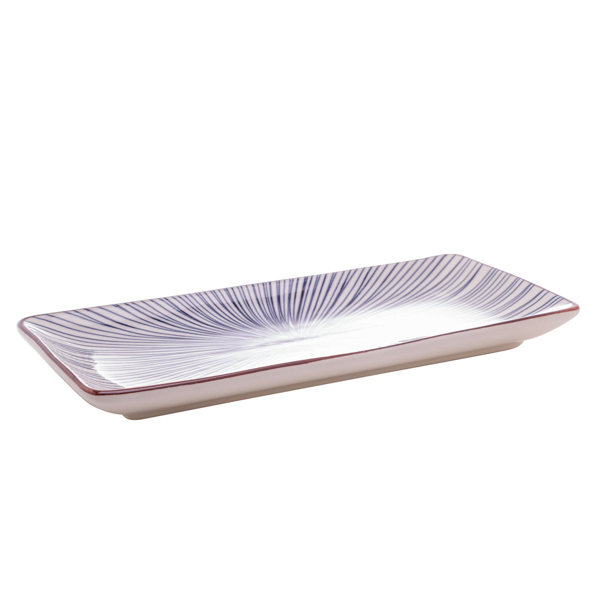 Prato p/ Japonês retangular de porcelana | Wolff
