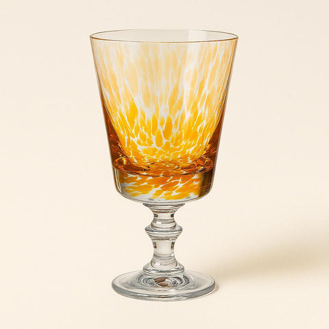 Taça de Cristal Mozart Vetro Colors | Amarelo