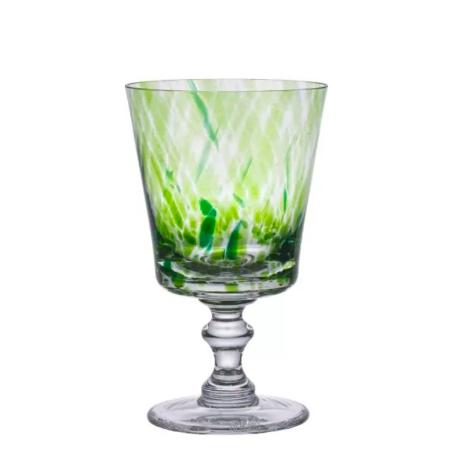 Taça de Cristal Mozart Murano Colors | Verde Claro