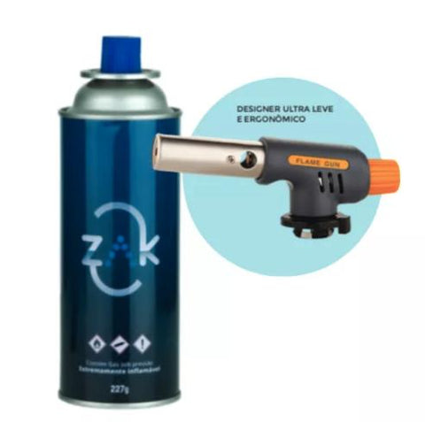 BICO DE MAÇARICO PORTÁTIL AUTOMÁTICO + GÁS BUTANO  | ZAK